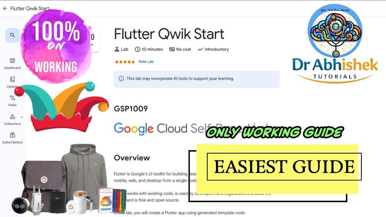 Flutter Qwik Start | APRIL 2026 | #GSP1009 #qwiklabsarcade2026