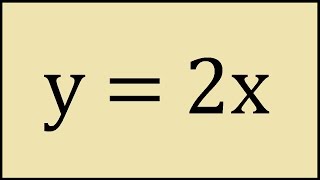How to Graph y = 2x