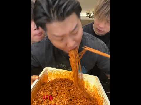 Spicy and hot noodles challenge