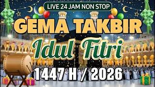 Download lagu TAKBIRAN IDUL FITRI 1447 H / 2026, LIVE 24 JAM NONSTOP | TAKBIRAN MERDU mp3