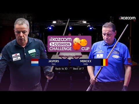 3-Cushion Kozoom Challenge Cup 2022 - Semi Final 1 - Dick Jaspers vs Eddy Merckx