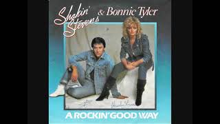 A rockin&#39; good way (to mess around and fall in love) / Shakin&#39; Stevens &amp; Bonnie Tyler.