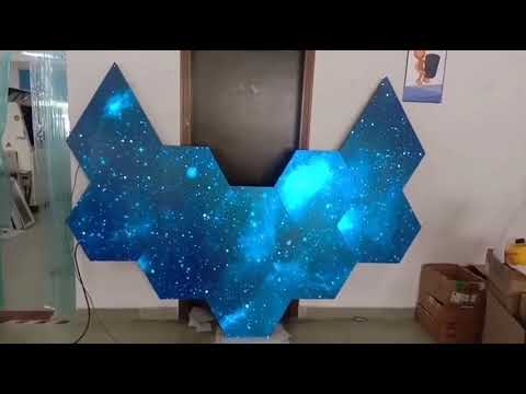 p5 triangle and hexagon combination nightclub DJ booth