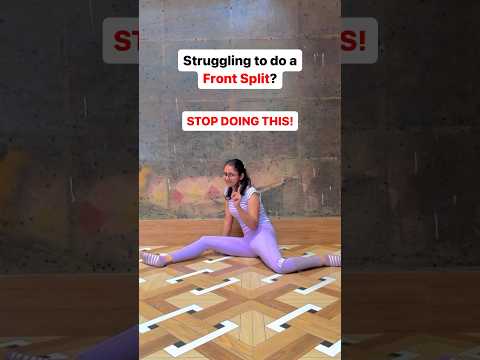 Can’t do a FRONT SPLIT?Here’s an EASY TUTORIAL! #yoga #health #trendingreels