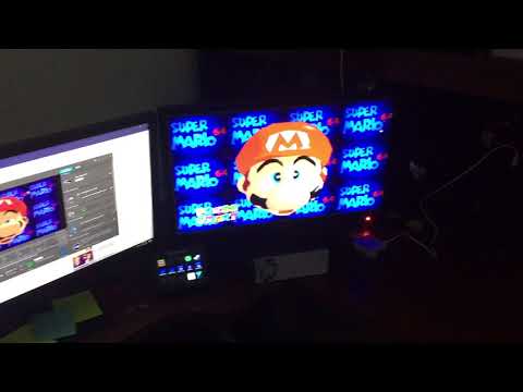 Super Mario 64 on Three Screens at the RetroRobby Studio