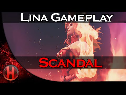 Scandal Lina Gameplay Dota 2