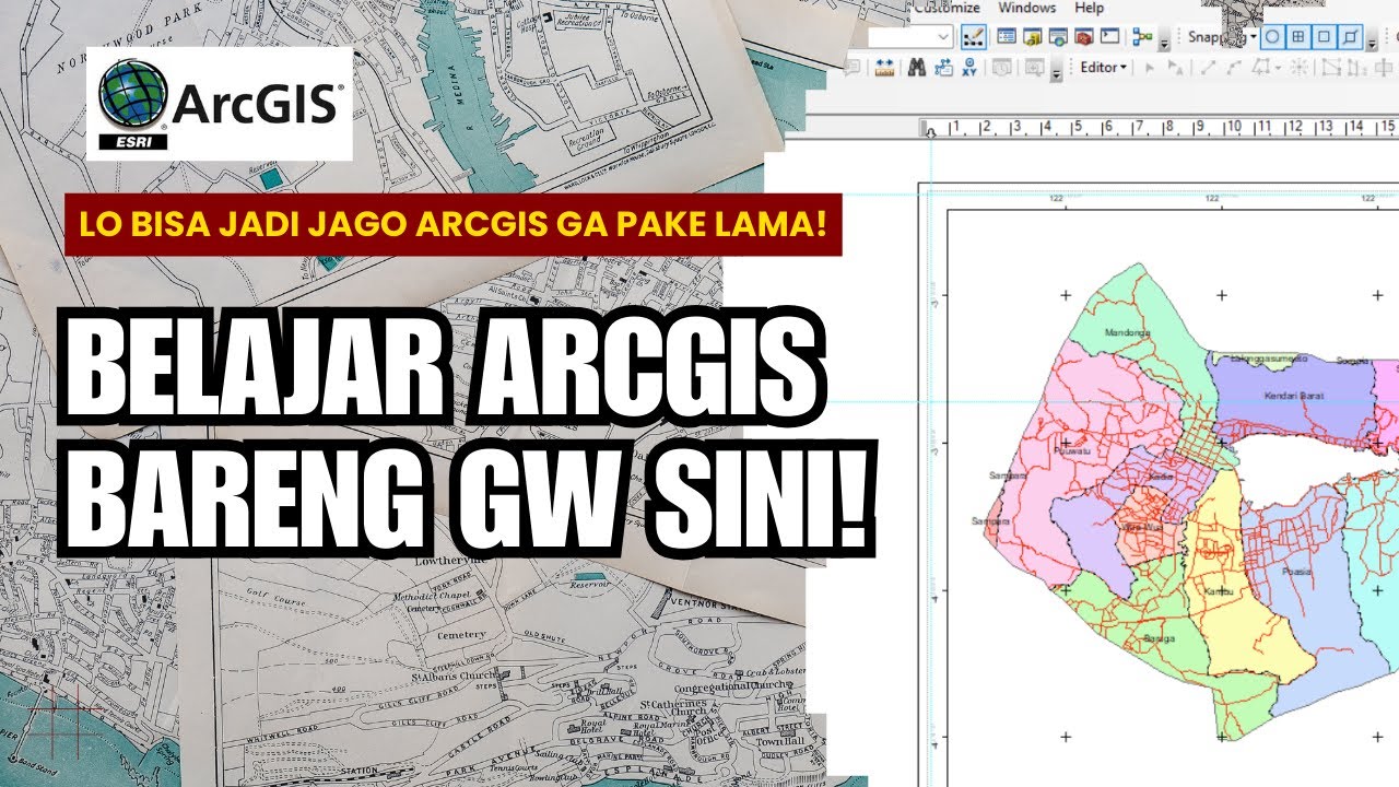 BELAJAR ARCGIS UNTUK PEMULA #PART1 || DASAR DASAR DATA SPATIAL, IMPORT DATA, BUKA & SIMPAN PROJECT.