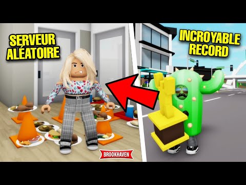 CACTUS ET L'INCROYABLE RECORD SUR BROOKHAVEN ALÉATOIRE ! ROBLOX - BROOKHAVEN RP