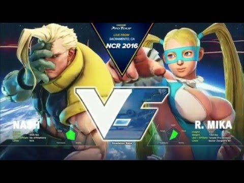 Street Fighter V - Nuckledu [Nash] x Marn [R. Mika] - NCR 2016 - TOP 8