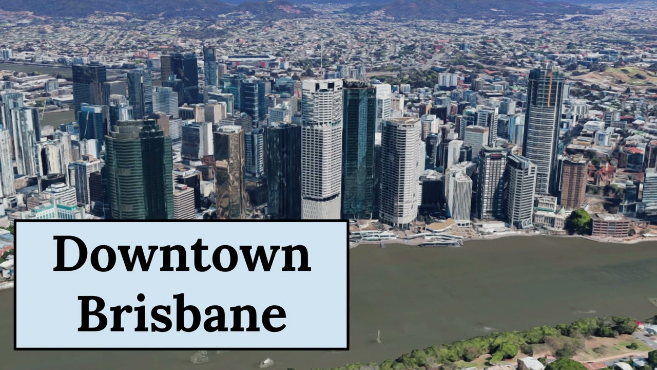 🏙️ GEOGRAPHY OF DOWNTOWN BRISBANE in 1 minute 🗺️