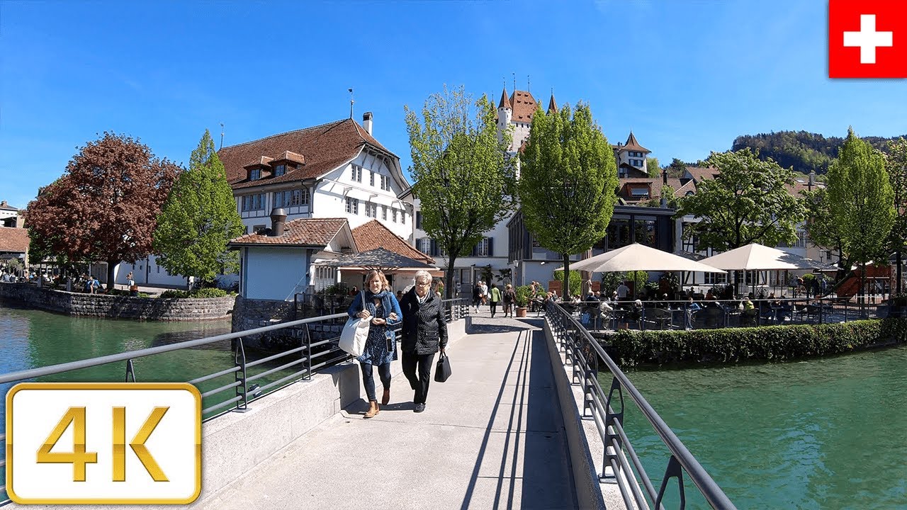 Embark on an enchanting stroll through Thun's historic Old Town.