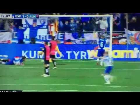 Christian Stuani Goal Espanyol 1 - 0 Almeria  01/25/2015