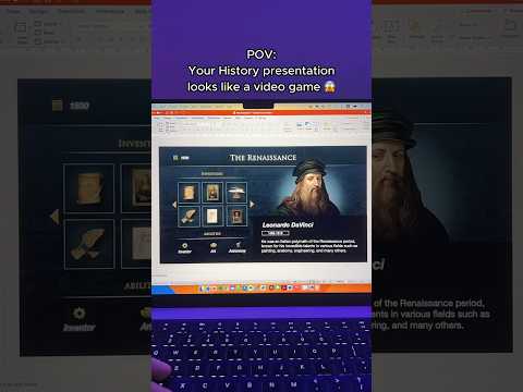 Video Game Presentation in PowerPoint 🤌🏼✨ #powerpoint #shorts