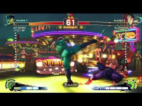 AOI MOMO [Bison] vs Ryukichikun [Ryu] SSF4 Japanese Online Ranked Matches - TRUE-HD