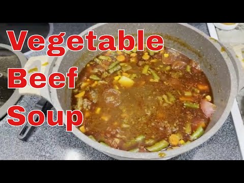 Soup Recipes - Vegetable Beef Soup With Stew Meat