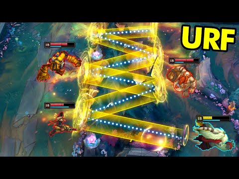 URF FUN MOMENTS 2025 (Cannon Tricks, 30x Jhin Traps, 1v9 Katarina...)