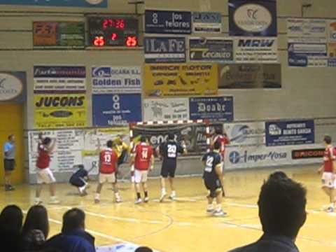 Cangas 28 - Octavio 26 Gol de David García 26-25 (1/12/2012)