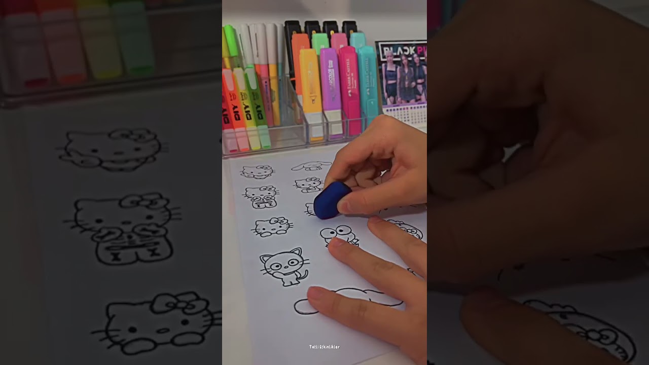 Hello Kitty Sticker Making / Hello Kitty Sticker Yapımı #keşfet #keşfetedüş #hellokitty #dıy #keşfet
