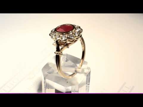 Thomas Gear Jewellers - 9k Yellow Gold Diamond and Ruby Cluster Ring .60ct (01-07-103)