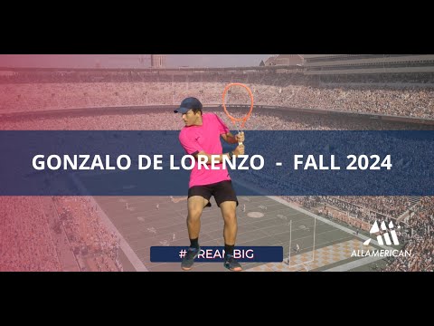 College Tennis Recruitment - Gonzalo de Lorenzo - Spain (FALL 2024)