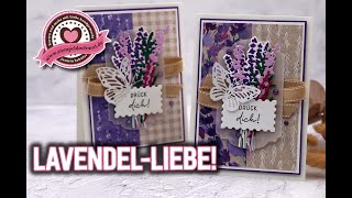 Lavendel Liebe | Karte mit Lavenel | Stampin' Up!