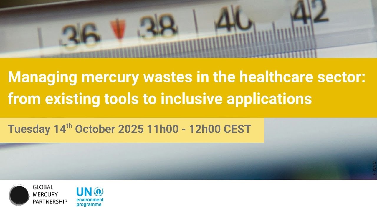 Managing mercury wastes in the healthcare sector: from existing tools to inclusive applications