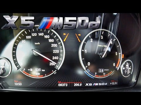 BMW X5 M50d Acceleration & Top Speed 0-255 km/h