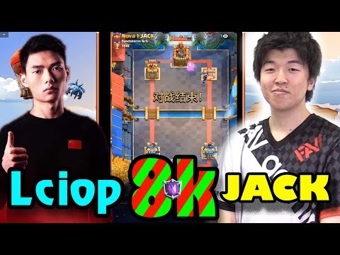 🔥JACK vs Lciop 👈8000 trophies Gameplays Ladder Pushing - Clash Royale