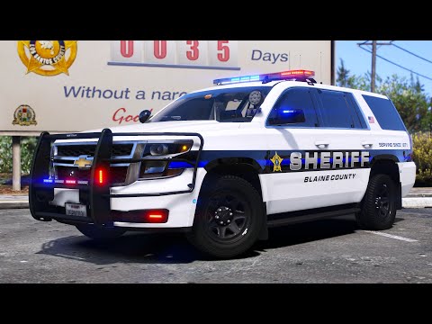 Blaine County Sheriff | Foggy Night Patrol | Ultra Graphics Mod | #lspdfr #rtx4090