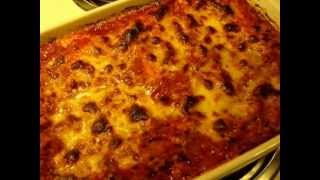 preview picture of video 'FOUR CHEESE MANICOTTI with MEAT SAUCE - How to make Four Cheese Manicotti with Turkey Sauce Recipe'