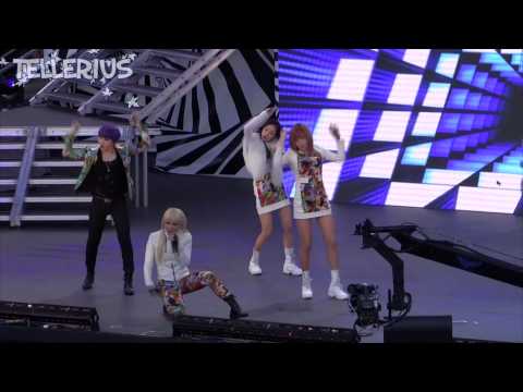 [FANCAM][121110] SBS K-Pop Super Concert Rehearsal: Fire, Can't Nobody - 2NE1