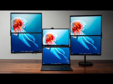 JSAUX FLIPGO DUAL - Màn hình kép di động 2.2K/2.5K mở rộng không gian làm việc chỉ với 1 cáp kết nối