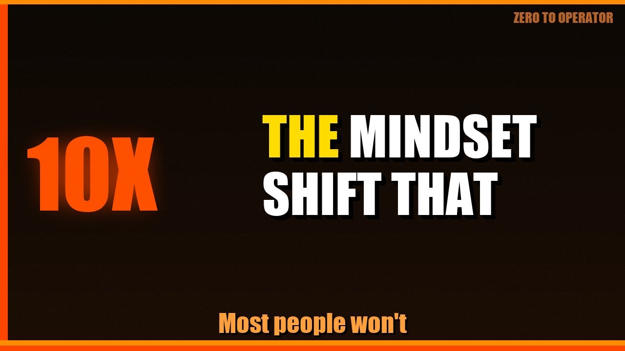 The Mindset Shift That Will Make You Wealthy