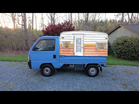 Mini Truck Camper/Ladder Rack - Built with Solar