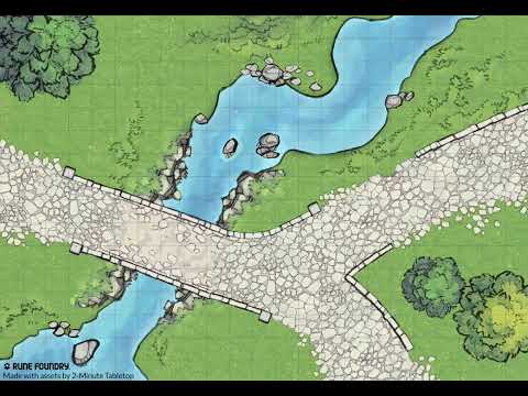 Mountain Crossroads | D&D Animated Battle Map (Loop)