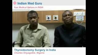 Mr. Charles, Nigeria patient video testimonial India