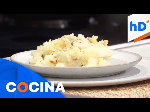 Receta de puré de papa con un toque de ajo crujiente | hoyDía | Telemundo