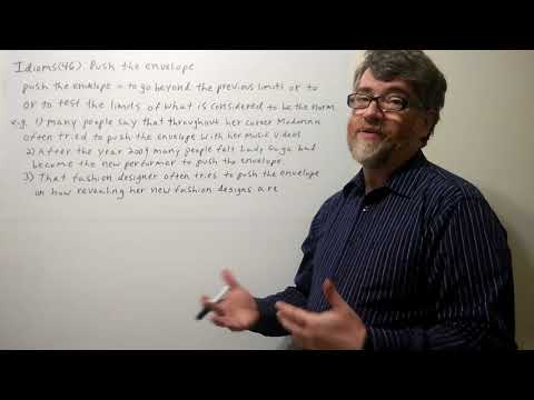 Tutor Nick P Idioms 46 - Push the Envelope