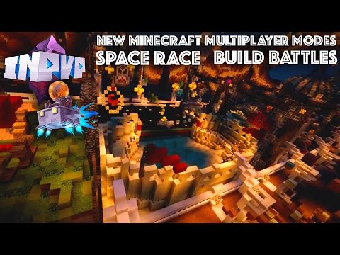 New Minecraft PE Multiplayer Modes "Space Race", "Block Hunt" & "Build Battle"[InPVP Nova]