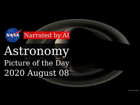 APOD: 2020-08-08 - Crescent Saturn (Narrated by Emma)