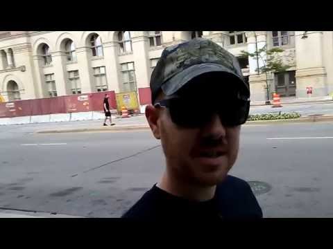 Ginger Cuck SJW Attempts To Intimidate Me @ Milwaukee Trump Protest 8/16/16
