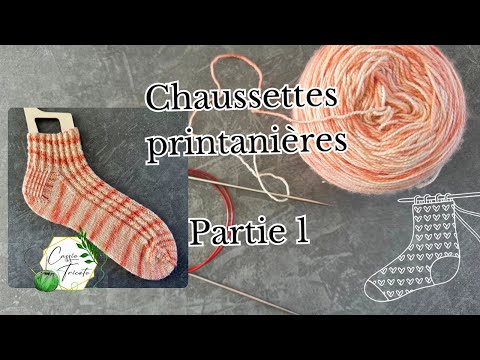 🧶🌼Chaussettes printanières : partie #1