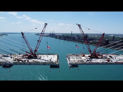 Gordie Howe International Dridge Deck Gap Narrows