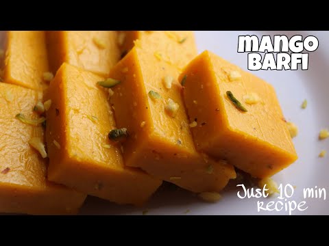 mango Barfi recipe in just 10 minutes | aam ki Barfi | quick and easy dessert recipe
