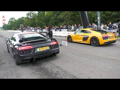 Audi R8 V10 Plus w/ Quicksilver Exhaust vs Audi R8 V10 Plus