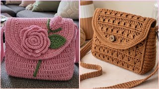 Beautiful Crochet Bag Designs You Must Try | Trendy Crochet Bag Ideas for Beginners#trending #diy