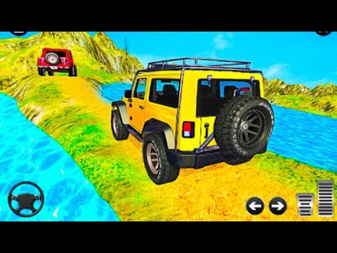 Hill climb jeep Hammer mountain driving _ offroad suv car drive simulator - Android gameplay#2