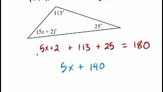 Triangle Sum Theorem Example