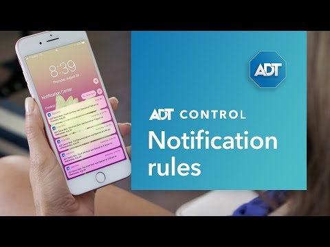 Setting up Notifications in ADT Control
