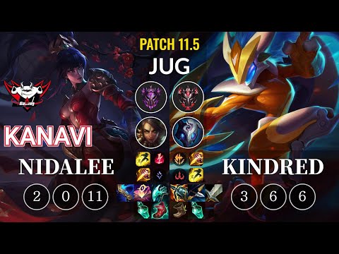 JDG Kanavi Nidalee vs Kindred Jungle - KR Patch 11.5